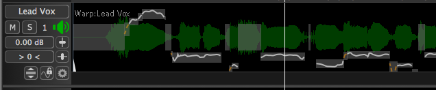 Warp Region - pitch showing